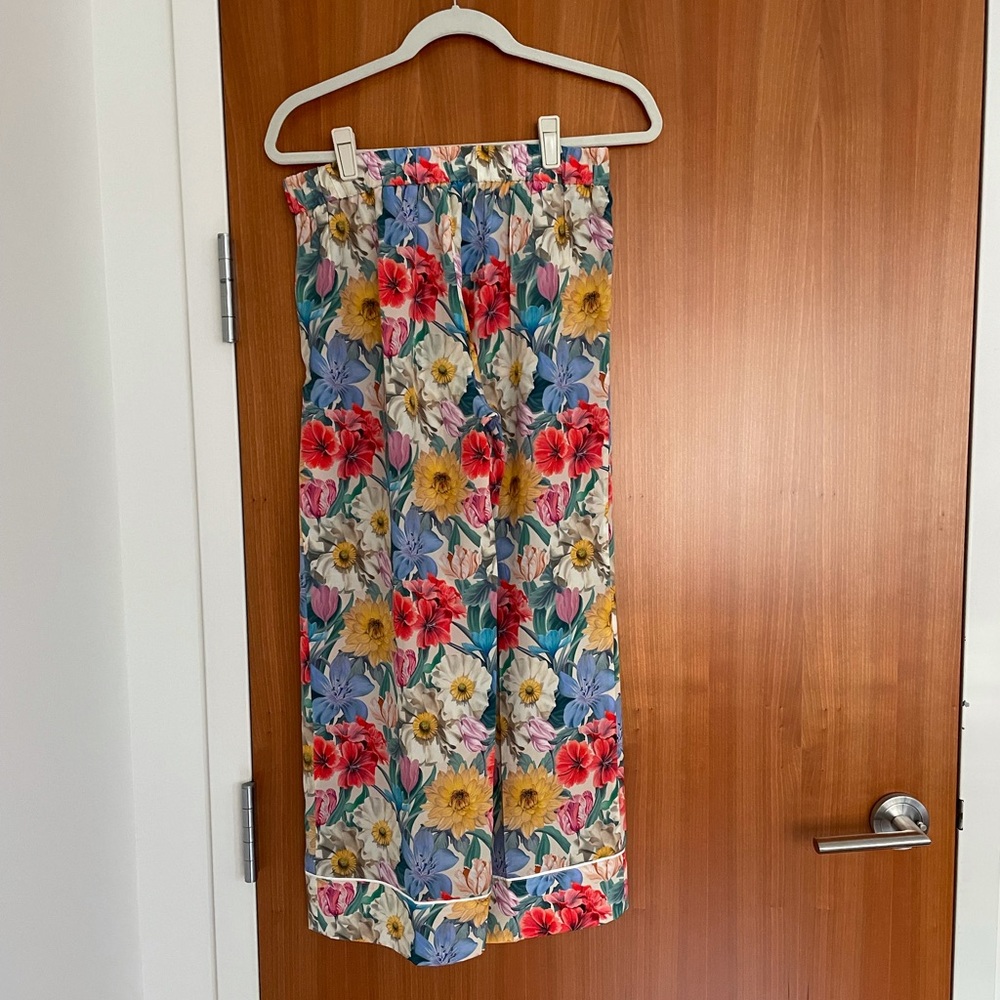 J. Crew Liberty Silk Floral Pant Size 2